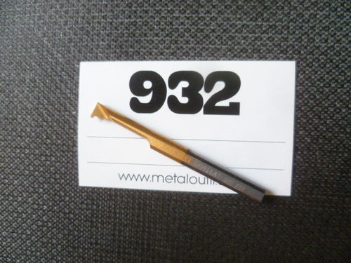 Micro barre carbure à gorge ronde de 0,8 mm D 4 mm